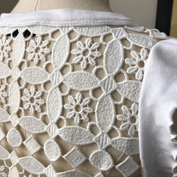 Sandro Paris Helium Lace Back Top 2 M - Picture 7 of 13